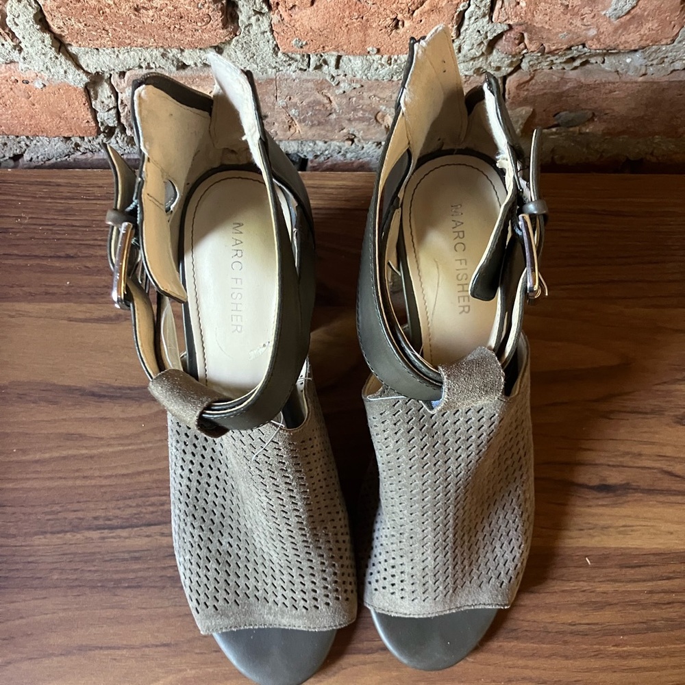 Mark Fisher Open-Toe Heels, Size 9m - Barely Worn - image 2